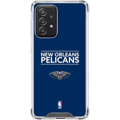 NBA New Orleans Pelicans Standard - Blue Galaxy A52 5G Clear Case